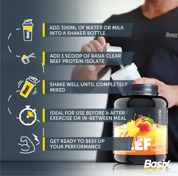 شاي الخوخ المثلج   عبوة 4.4 رطل Beef Protein Isolate 1