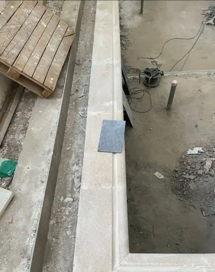 حجر مسابح ابيض - بازلت 2