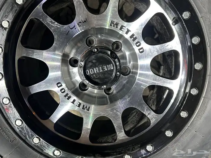 جنوط ميثود 6 مسمار نيكل مع كفرات حجري مقاس 17 6