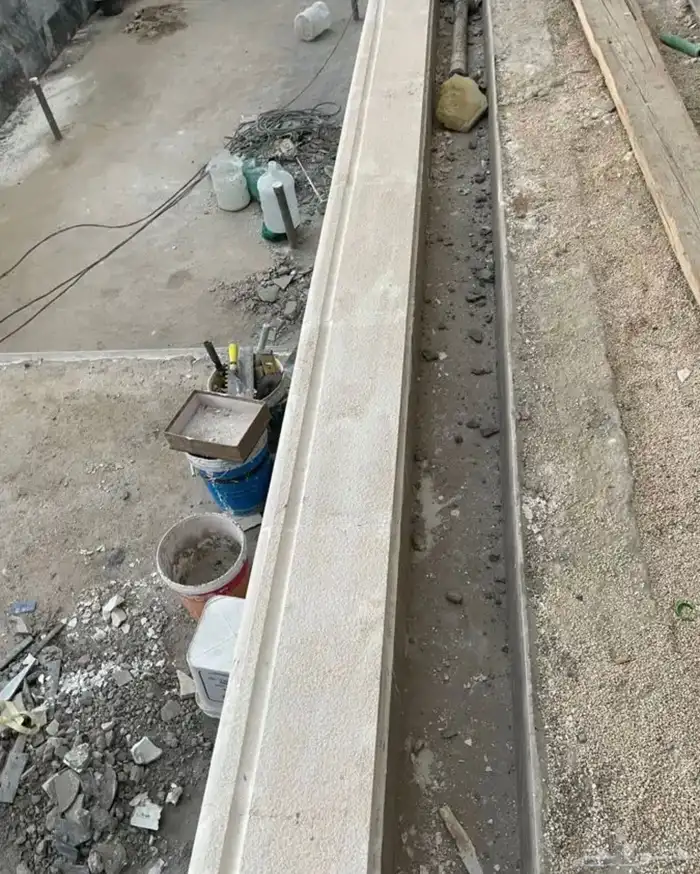 حجر مسابح ابيض - بازلت 1