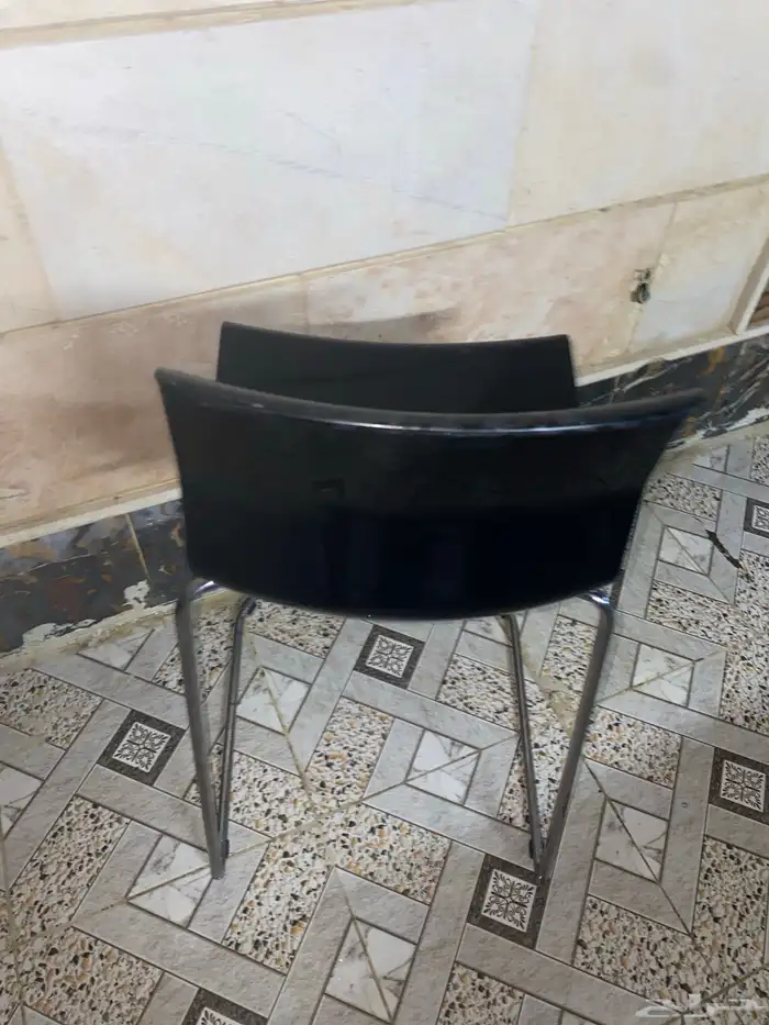 كرسي بار لون أسود ايكيا 13