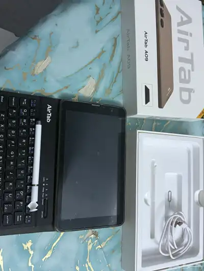 فرصة ذهبية  تابلت AirTab A09 جديد بالكرتون   كيبورد وقلم 0