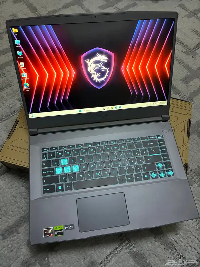 لابتوب Msi Gaming المعالج رايزن 7 كارت شاشه 4060RTX 2