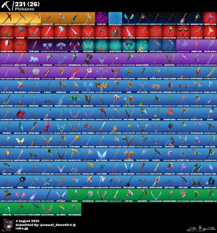 حساب فورت نادر وايلد كات سكنات كثير 2