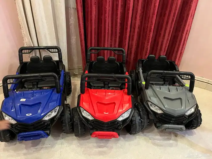 ثلاث سيارات اطفال كهرب 0