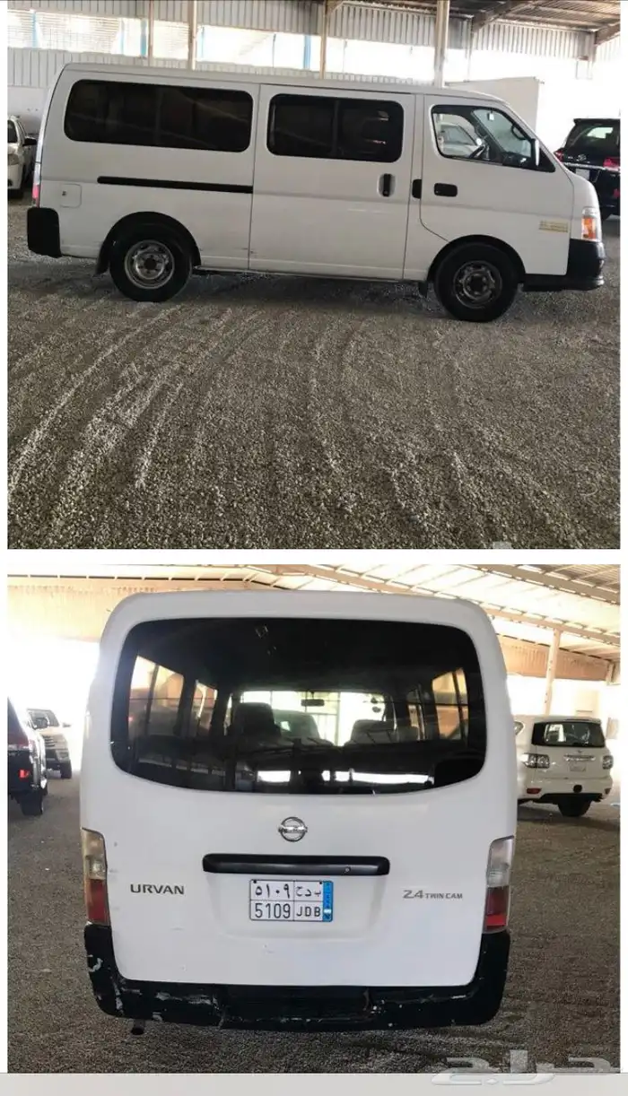 باص نيسان اورفان ركاب 2008 ديزل للإيجار للشركات فقط 2