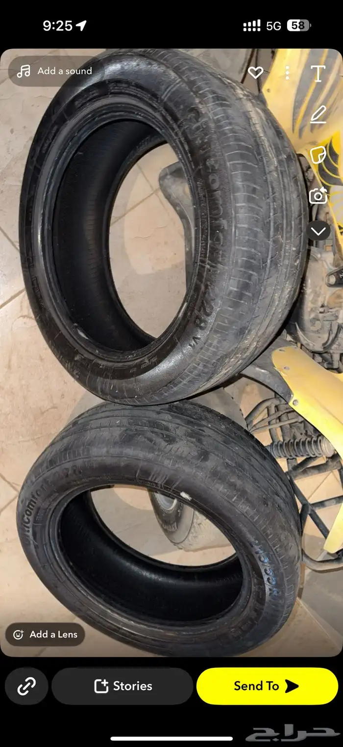 كفرات اوريون افالون مستخدمه مقاس215 55 17 3