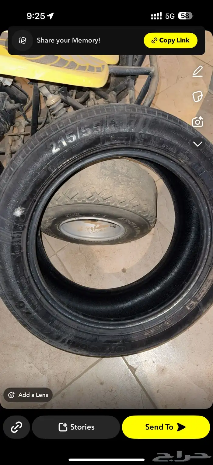 كفرات اوريون افالون مستخدمه مقاس215 55 17 1