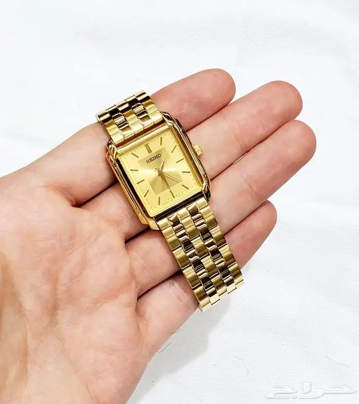 ساعة سيكو الاصلية ذهبية ضمان اليابان 0