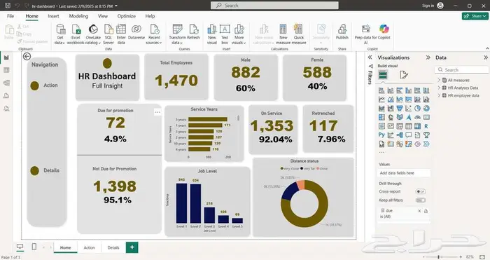 تحليل البيانات وتصميم Dashboard باستخدام Power BI 2