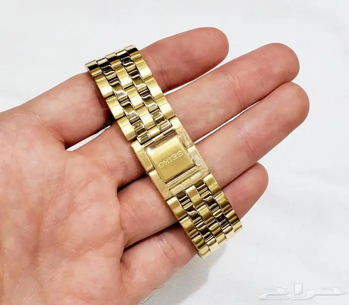 ساعة سيكو الاصلية ذهبية ضمان اليابان 4