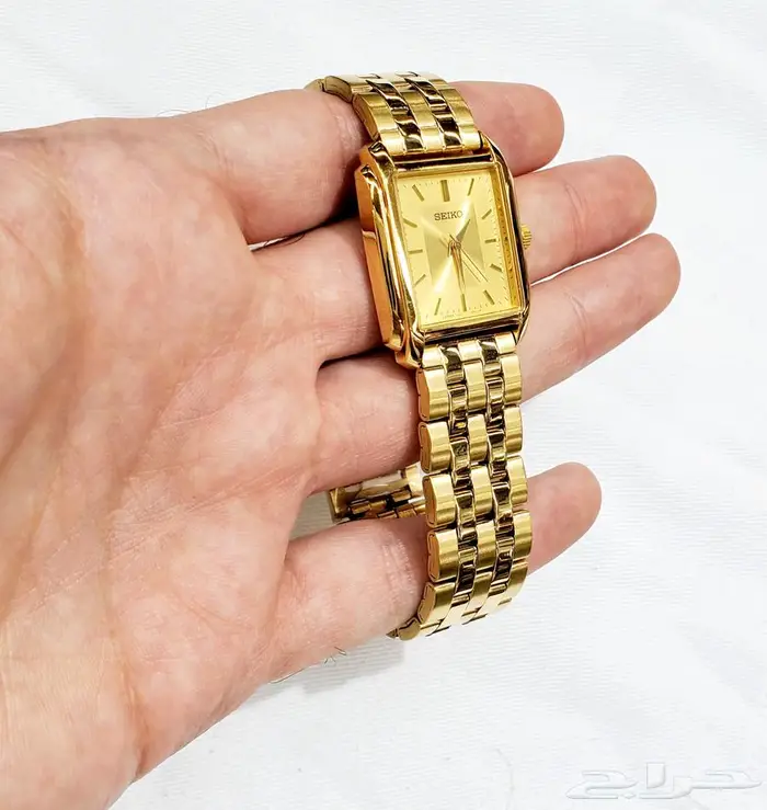 ساعة سيكو الاصلية ذهبية ضمان اليابان 3