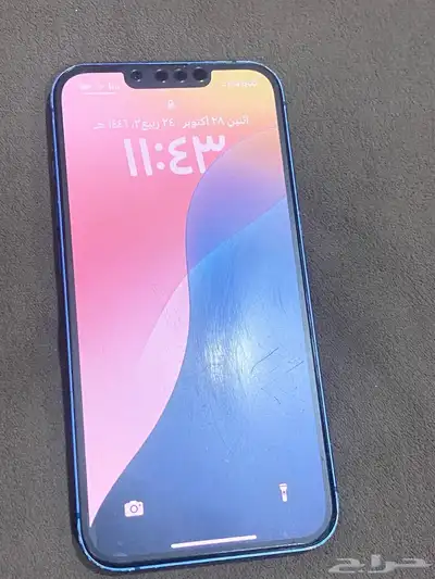 ايفون 13 مابعد فك 128 قيقاء وبطاريه 76 0