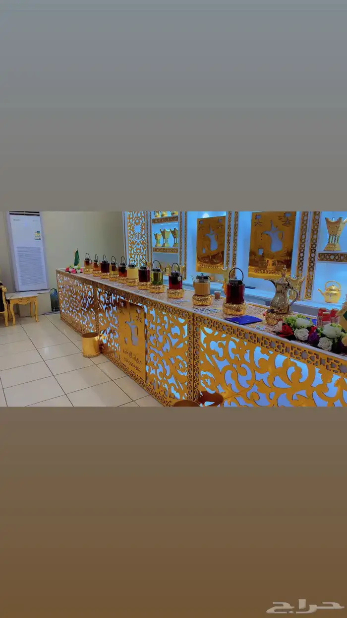 ركن ضيافة كونتر استقبال استاند 3