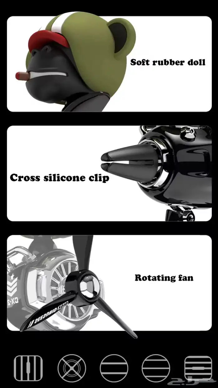 مجسم و معطر سيارة بشكل جميل 5