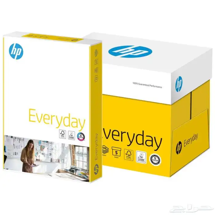 ورق طباعة HP A4 عالي الجودة   80 جم   2500 ورقة 0