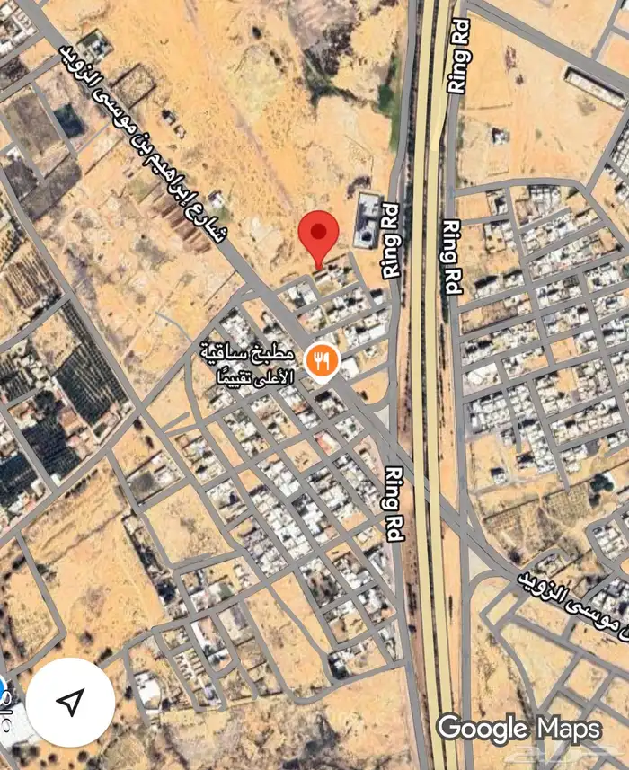 ارض بحي الشقة بالقرب من كبري العليا بمساحة (767) 9