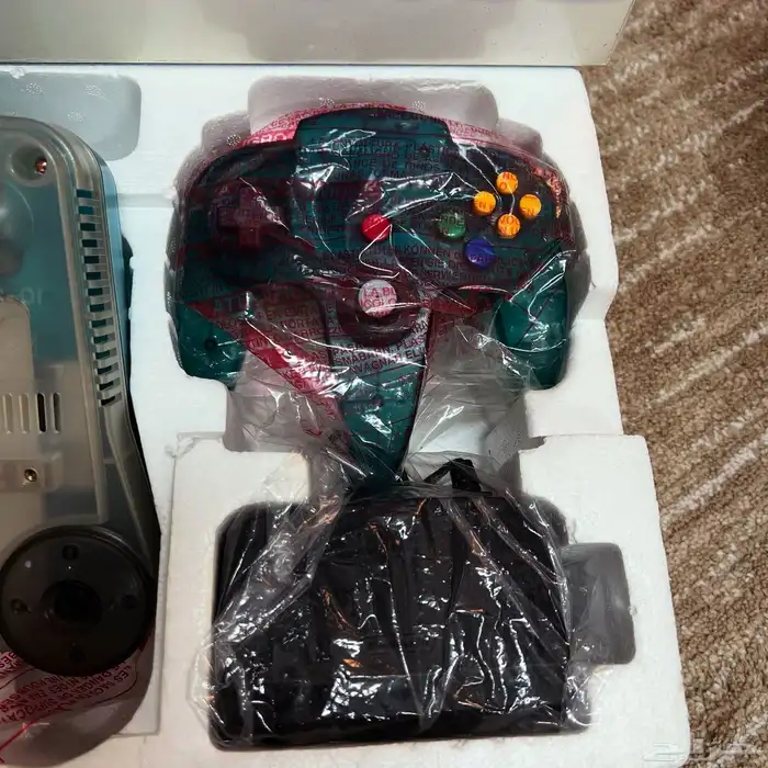 جهاز N64 جديد لون مرغوب ازرق شفاف 4
