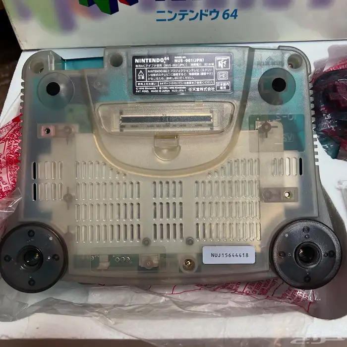 جهاز N64 جديد لون مرغوب ازرق شفاف 5