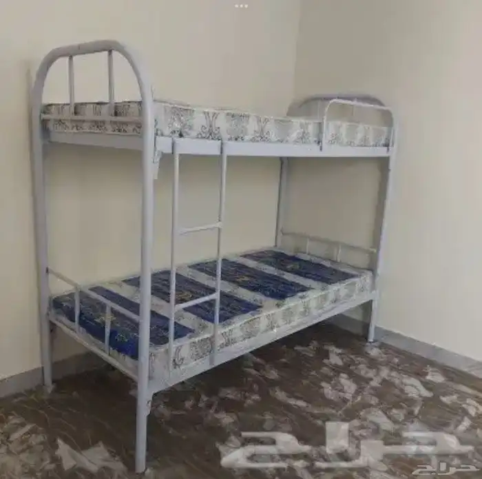 سرير حديد دورين مراتب مخده بطانية شراشف جديد 0