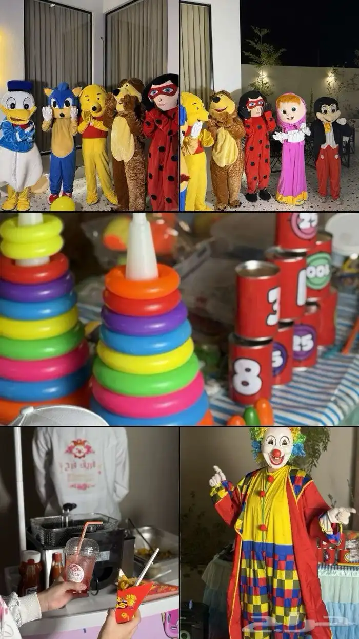 مهرجين و مهرجات وشخصيات كرتونيه وعربات التسالي 11