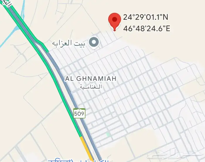 أرض سكنية في الرياض   حي الغنامية 1