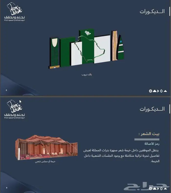 فعاليات يوم الوطني نحلم ونحقق تنظيم فعاليات اليوم الوطني 95 5
