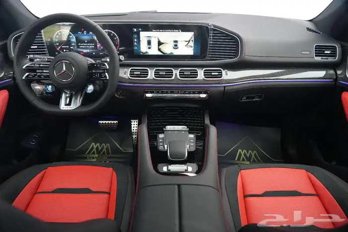 مرسيدس GLE 53 كوبيه موديل 2025 أصفار خليجي أسود أحمر 6