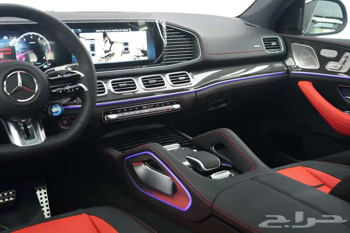مرسيدس GLE 53 كوبيه موديل 2025 أصفار خليجي أسود أحمر 12