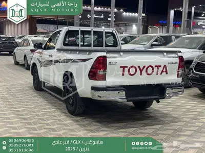 هايلكس غمارة بدون دبل أبيض بنزين 2025 اقل سعر كاش واقساط 2