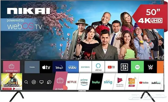 شاشة نيكاي 50 بوصة سمارت 4K نظام ويب اوس NIK50MEU4STN 0