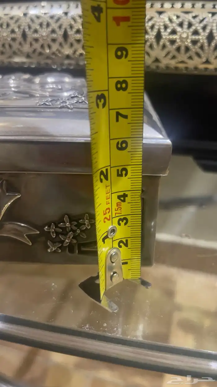 صندوق نحاس ابيض انتيك 9