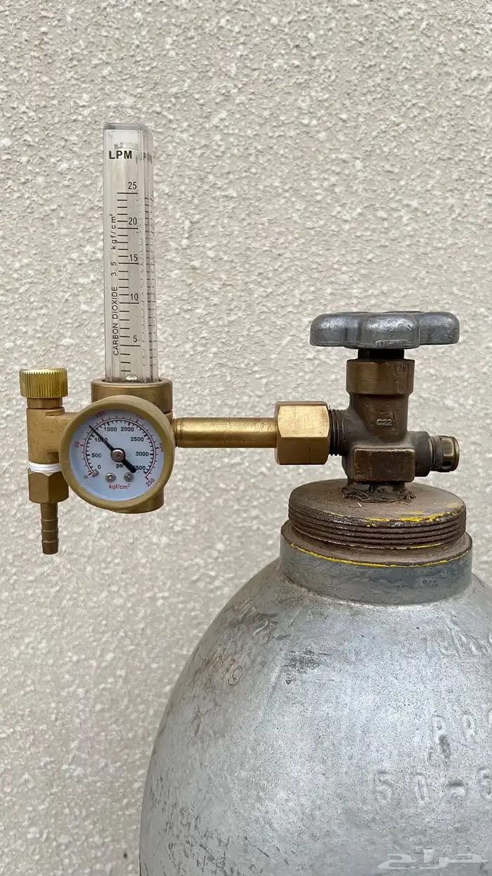 اسطوانة غاز CO2 مع ساعة (عداد ضغط) 2