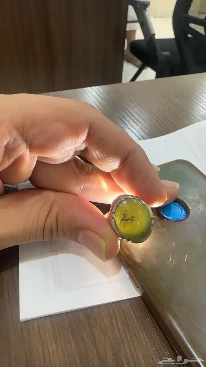 خاتم يشم أخضر يماني 2