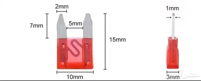 عدد 60 حبة فيوزات سيارة مختلف المقاسات 0