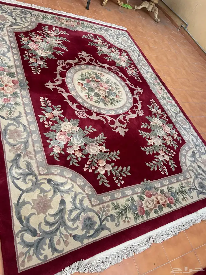 سجاد صيني يدوي الصنع بلون مميز 0