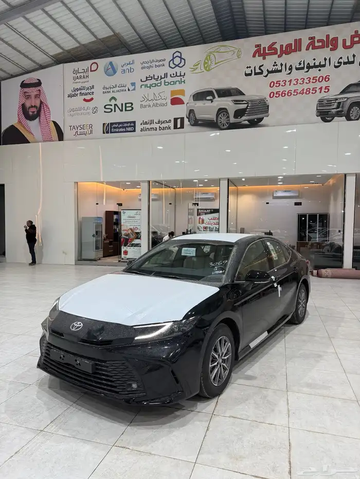 كامري E بنزين 2025 اسود اصفار ( اقل سعر) 2