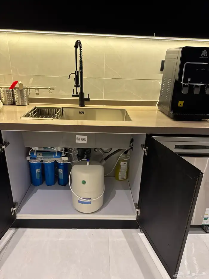 فلتر مياه 7 مراحل مع برادة أنيقة   نقاء يدوم 4