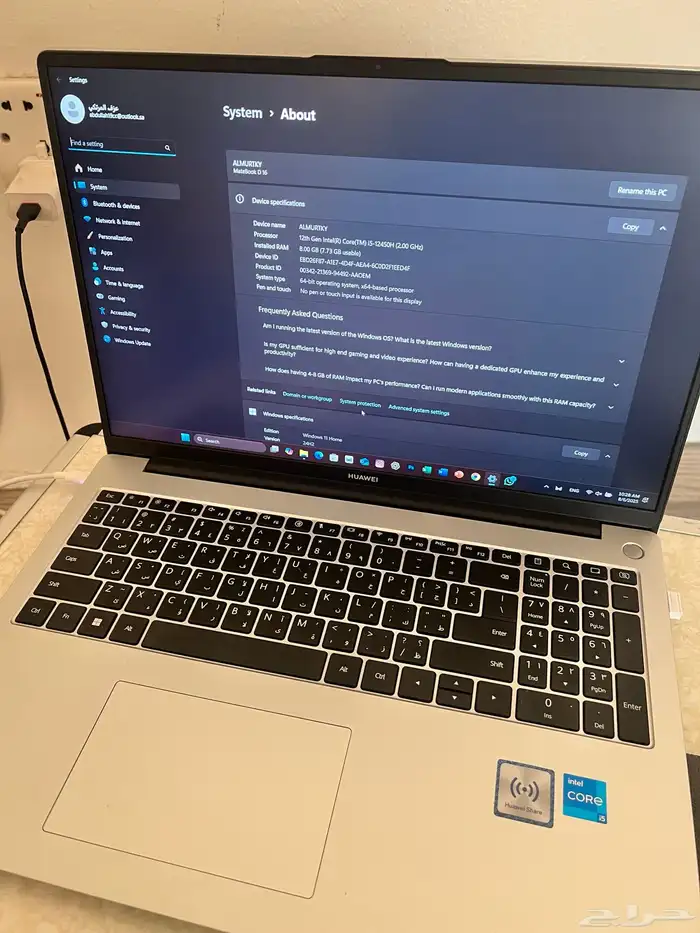لابتوب هواوي i5 3