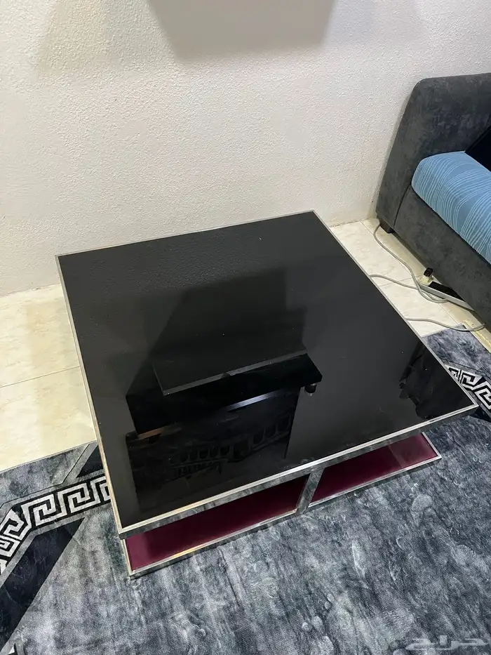 حوض سمك طاوله زجاج كبيرة رفوق ديكور 5