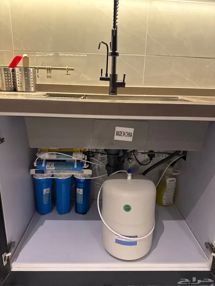 فلتر مياه 7 مراحل مع برادة أنيقة   نقاء يدوم 1