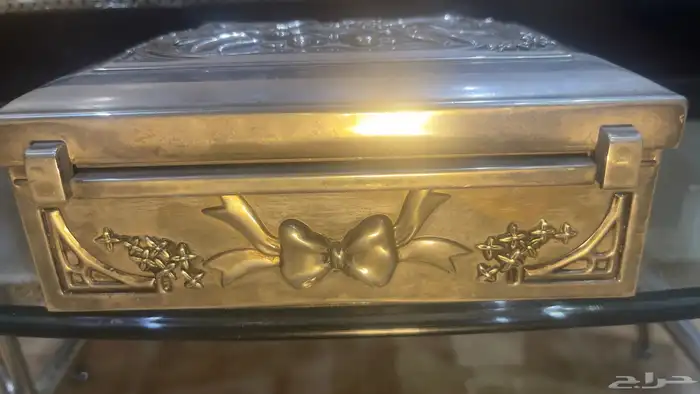 صندوق نحاس ابيض انتيك 4