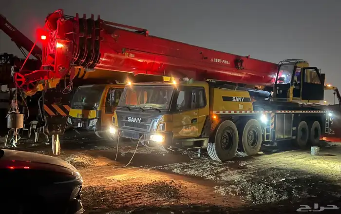 crane 80 ton available for rent all over saudia كرين 80 طن 3
