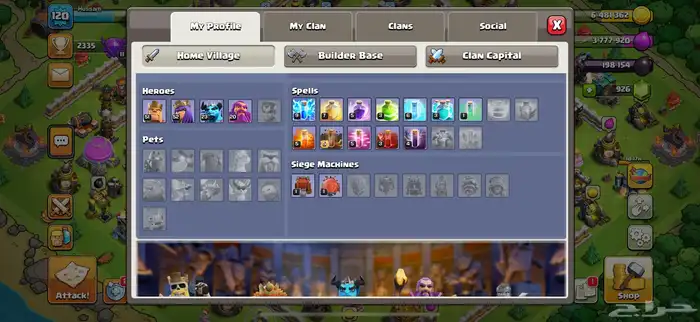 حساب كلاش اوف كلانس للبيع 2