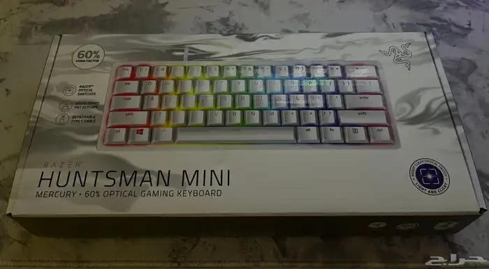 كيبورد ريزر هانتس مان ميني Razer huntsman mini purple switch 6