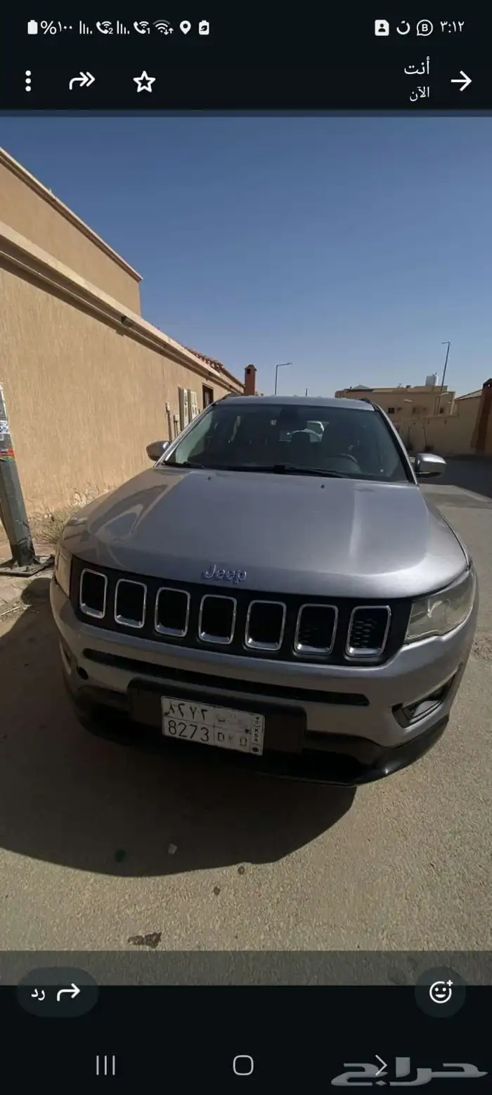 للبيع جيب كمباس 2019 نظيف 0