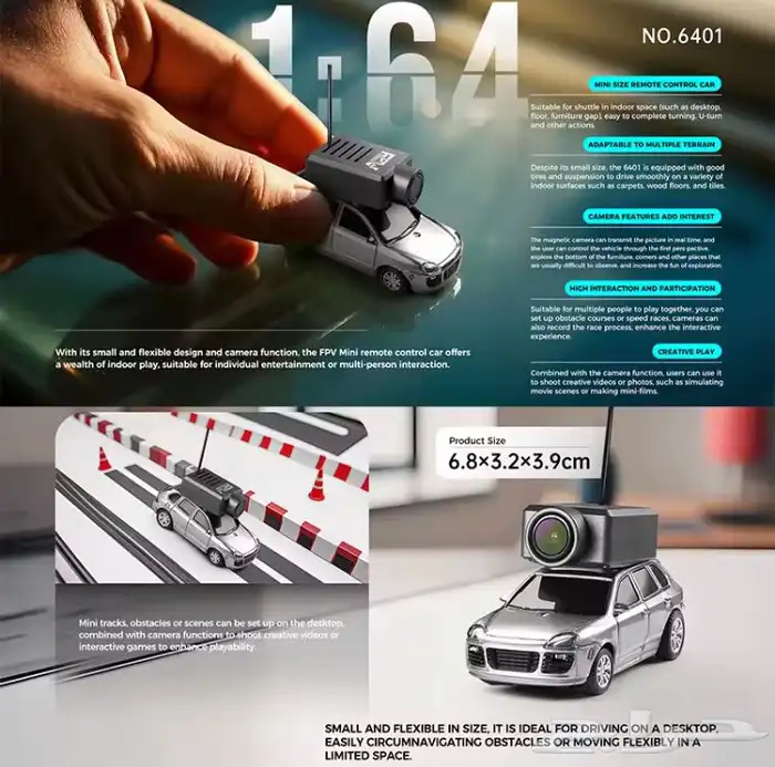 FPV CAR سياره بكاميرا صغيره تحكم جوال 1