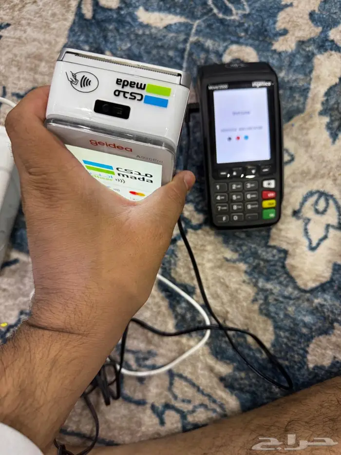 جهازين نقاط بيع بحاله ممتازه 1