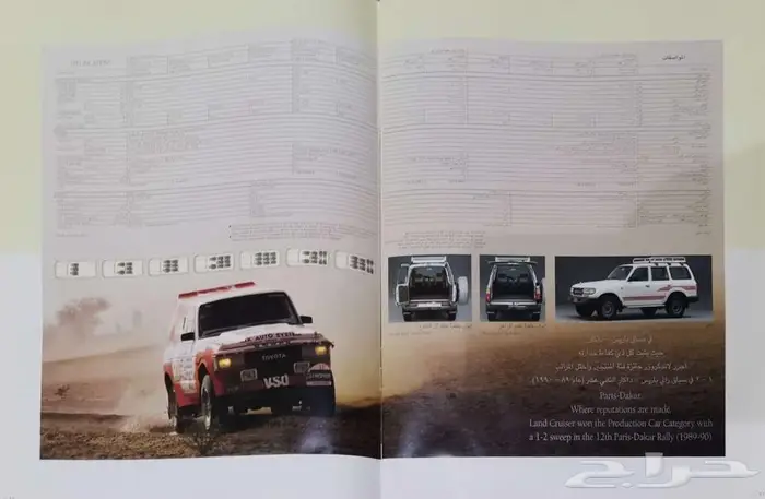 ( مباع ) كتالوج تويوتا لاند كروزر 1990 5