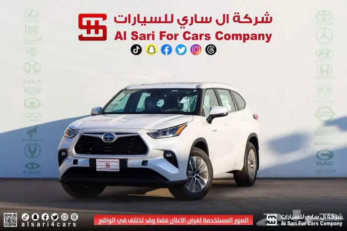 تويوتا هايلندر GLE 2024 اقساط بنوك وشركات 0